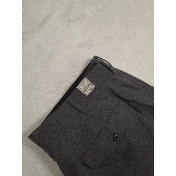 New J Crew Wool Blend Pants Mens 38x32 Classic Relaxed Fit - Picture 4 of 8